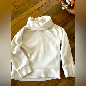 Girls size 6-7 fleece tunnel neck sweater